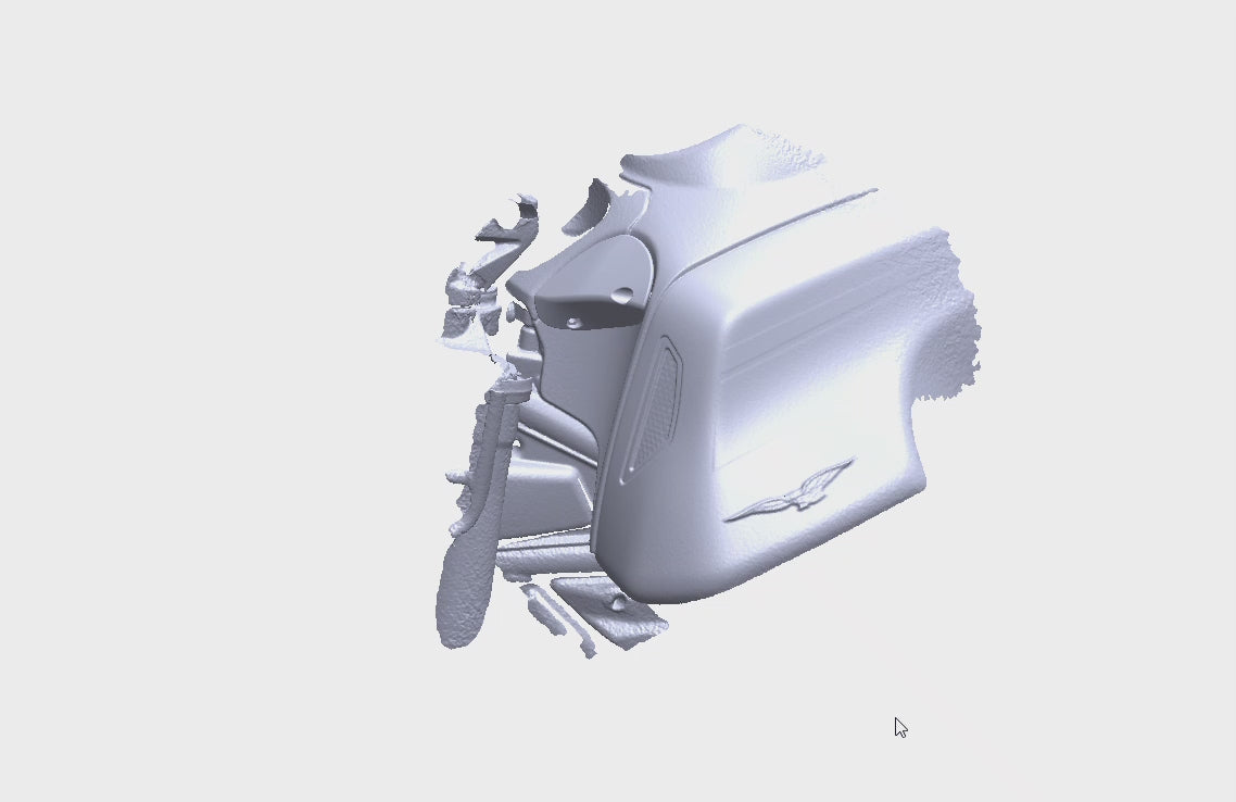 Déflecteur en PETG CF pour Moto Guzzi V85TT - Design et Fabrication par ND Sport Systems